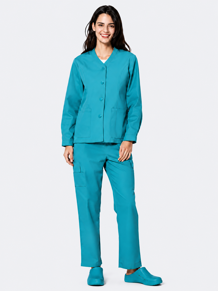 Modern V-Neck Scrub Set